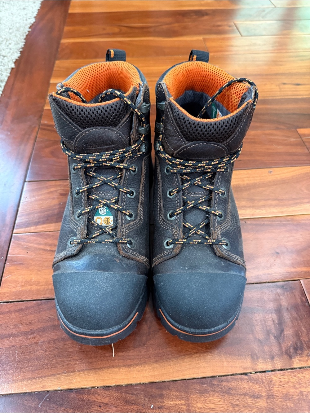 Timberland PRO Black and Orange Men's Work Boots